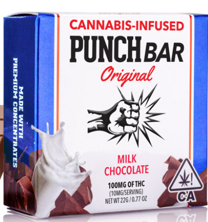 Photograph of product: [Punch] Chocolate Bar - 100mg - Milk Chocolate (H)