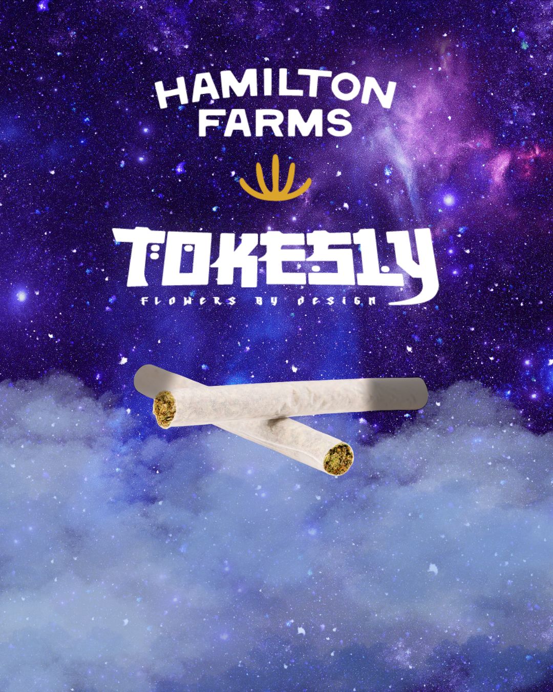 Photograph of product: Hamilton Farms x Tokesly - Kush Berry Burger - (2pk) prerolls
