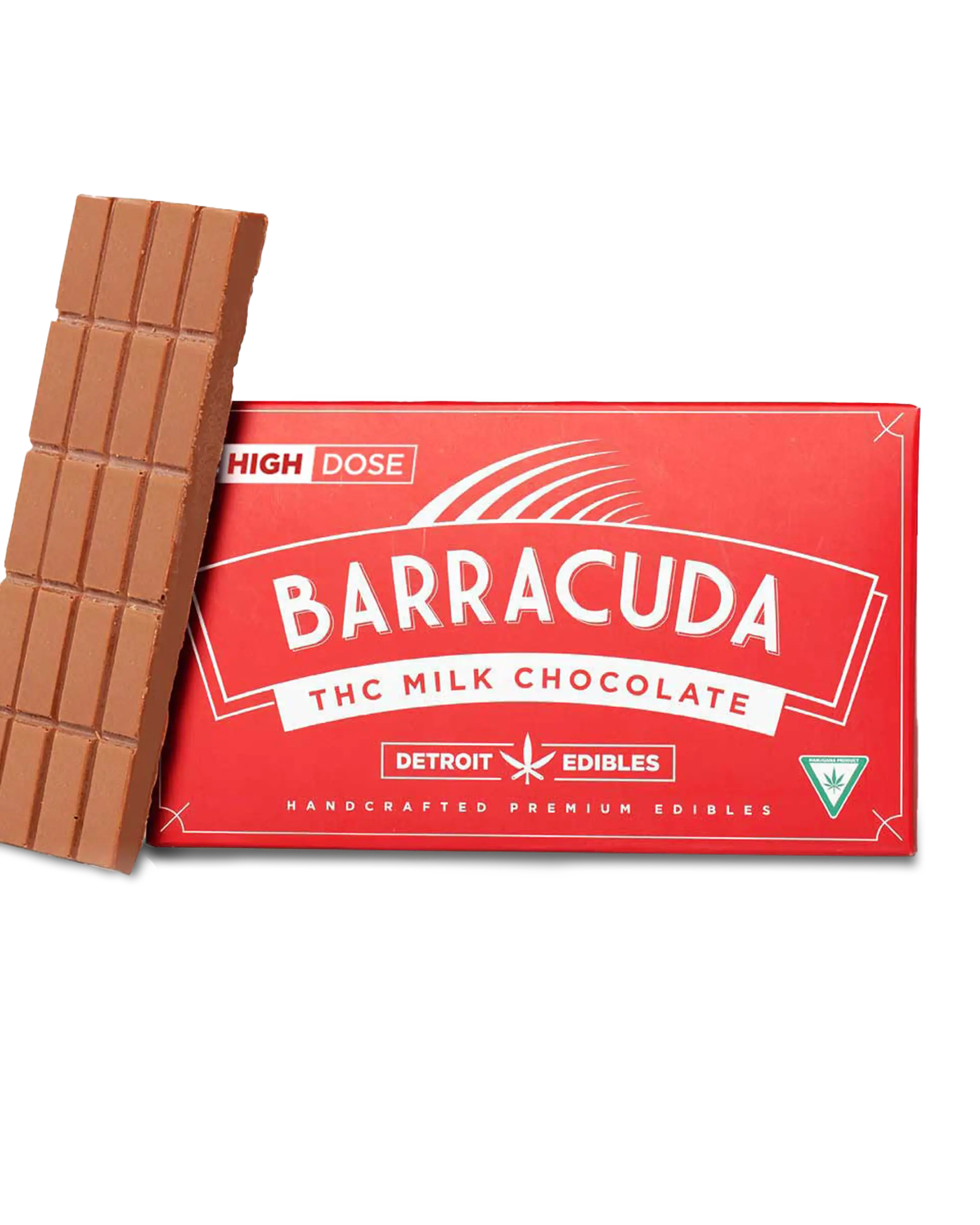 Photograph of product: Detroit Edible Barracuda Bar Milk Chocolate 200mg HD