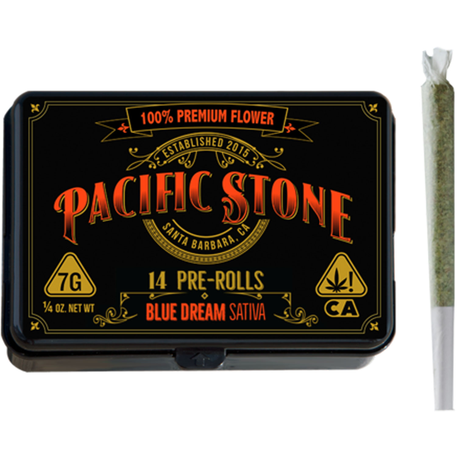 Photograph of product: Pacific Stone - Blue Dream (Oui'd) 14pk Preroll