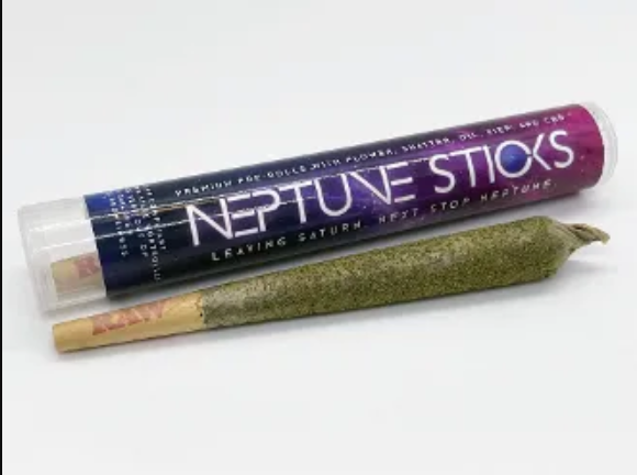 Photograph of product: Neptune Sticks   Orange Cookies Infused Pre Roll 1 G