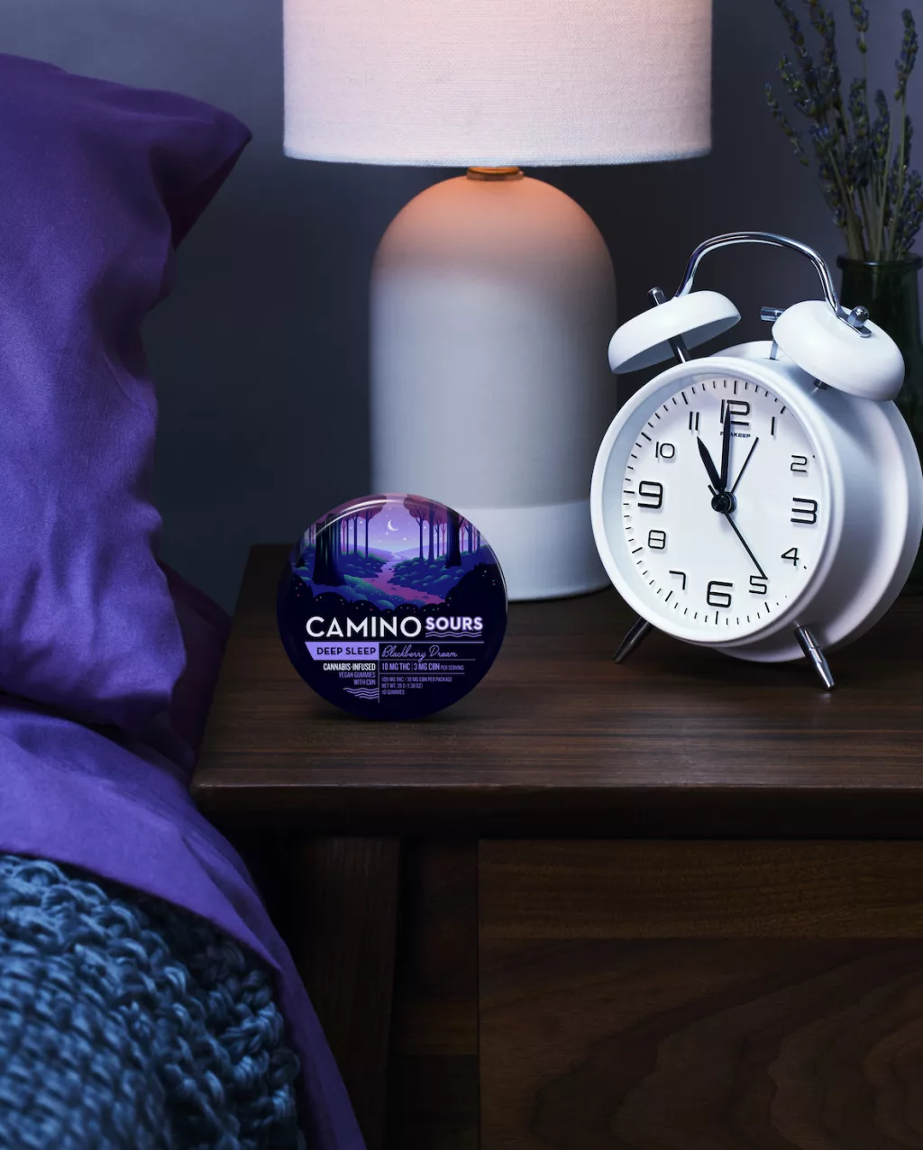 Photograph of product: 'Deep Sleep' Blackberry Dream Sours | 5:5:5mg THC:CBD:CBN Gummies | 20pk (I)