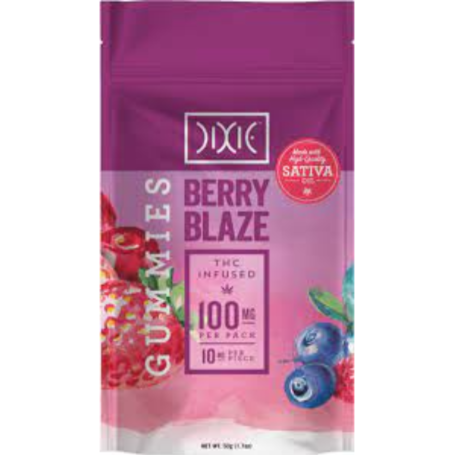 Photograph of product: Dixie Gummies Oui'd Berry Blaze 10mg 10pk