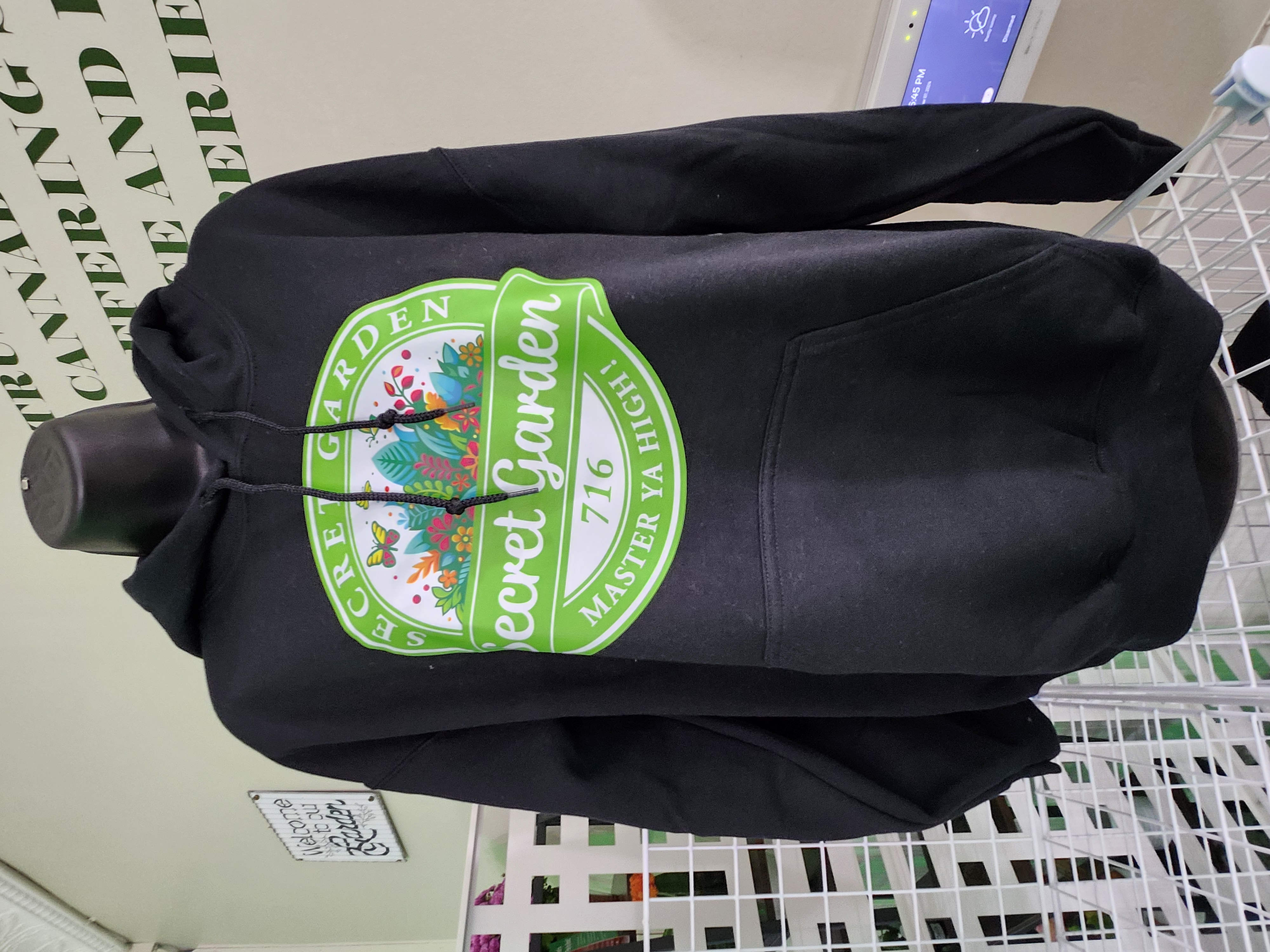 Photograph of product: Secret Garden 716 - Black Hoodie - XL