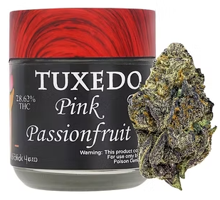 Photograph of product: Pot & Head Tuxedo Edition Pink Passionfruit - 3.5g