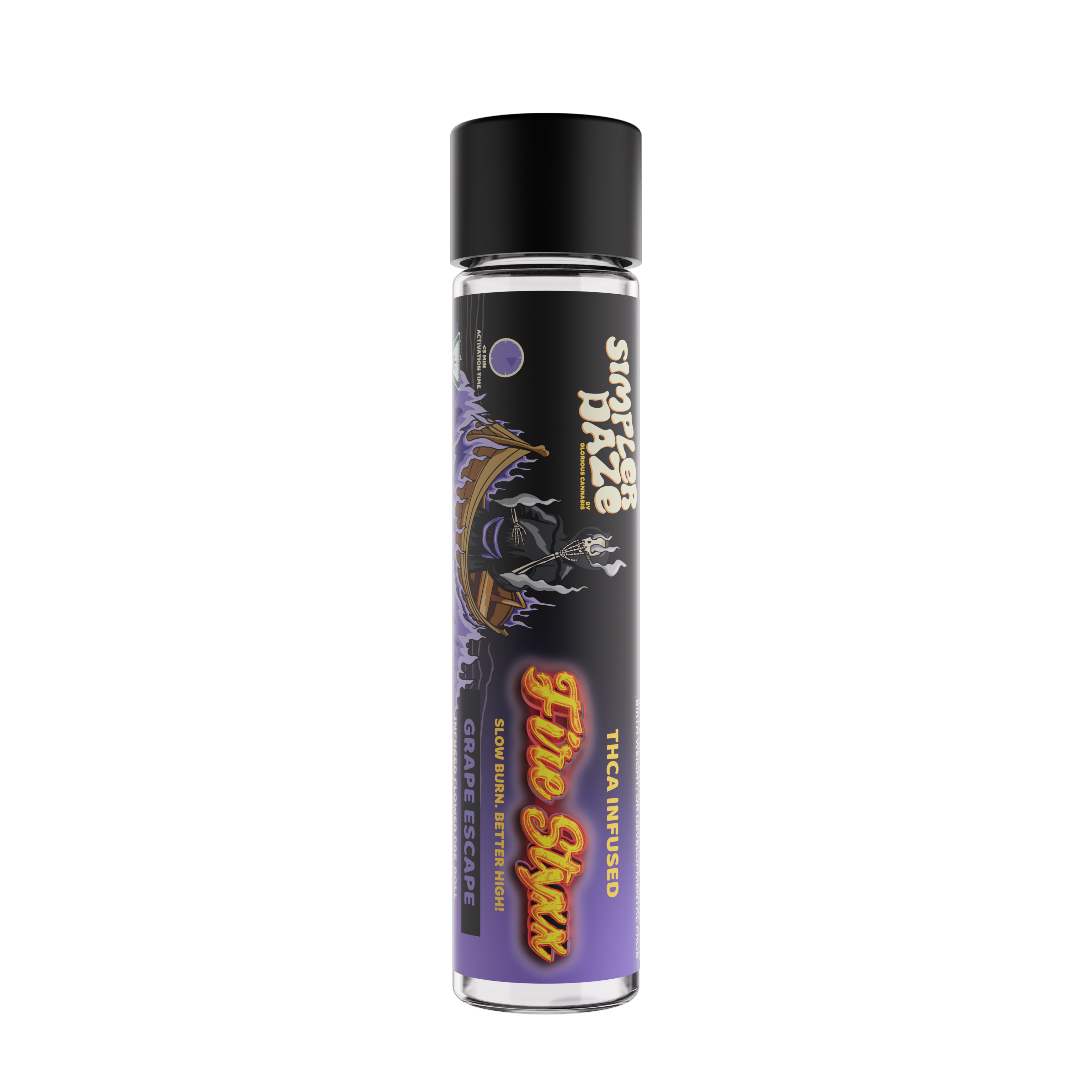Photograph of product: Fire Styxx | Grape Escape Infused Pre-roll 1g