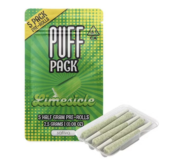 Photograph of product: Limesicle Pre-rolls 5ct 2.5g - Sales Floor