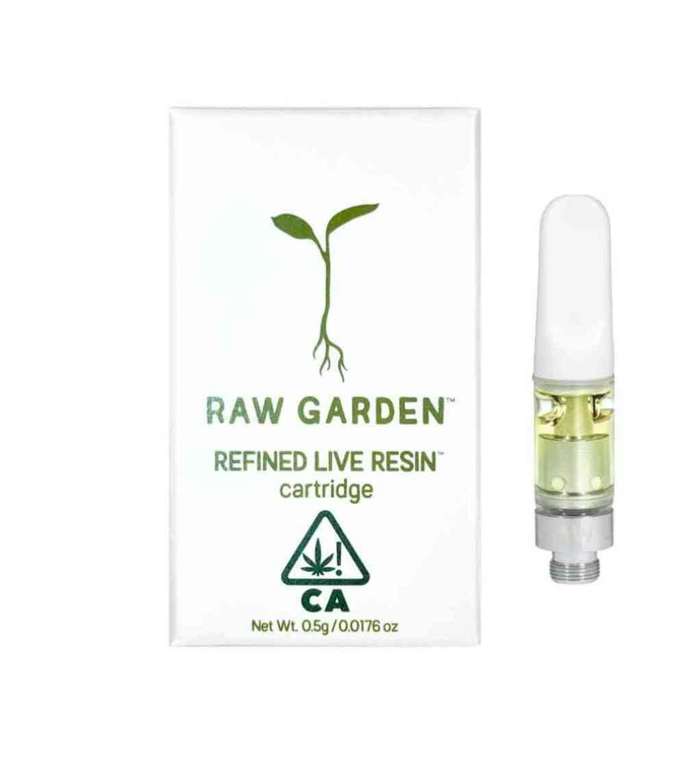 Photograph of product: Raw Garden  1:1 Live Resin Cart  1g  Electric Daze  $39 *Tax Included