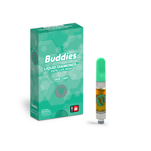 Photograph of product: Blueberry - 1g Live Resin Cartridge - Buddies