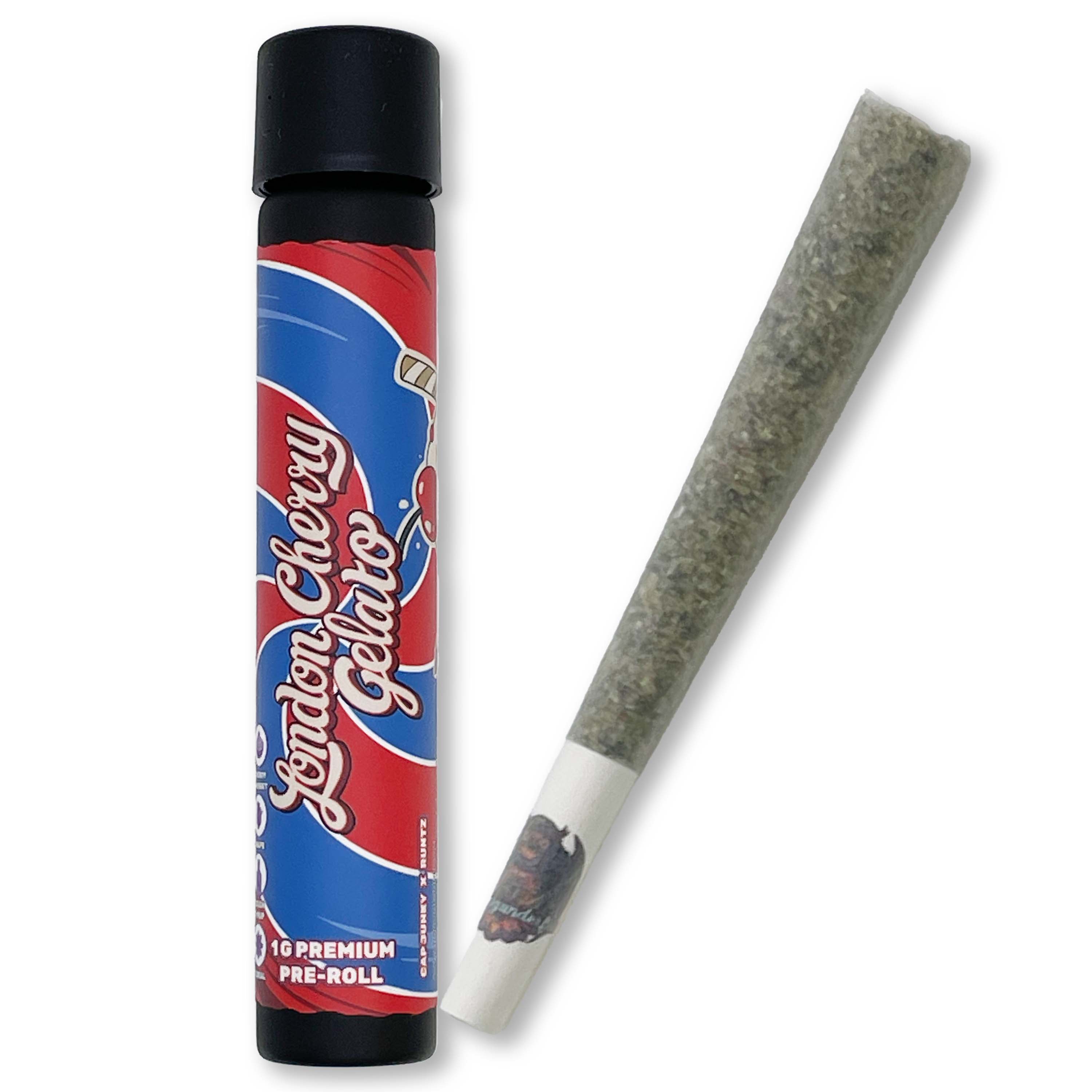 Photograph of product: Michigander Fire - London Cherry Gelato PreRoll - 1g