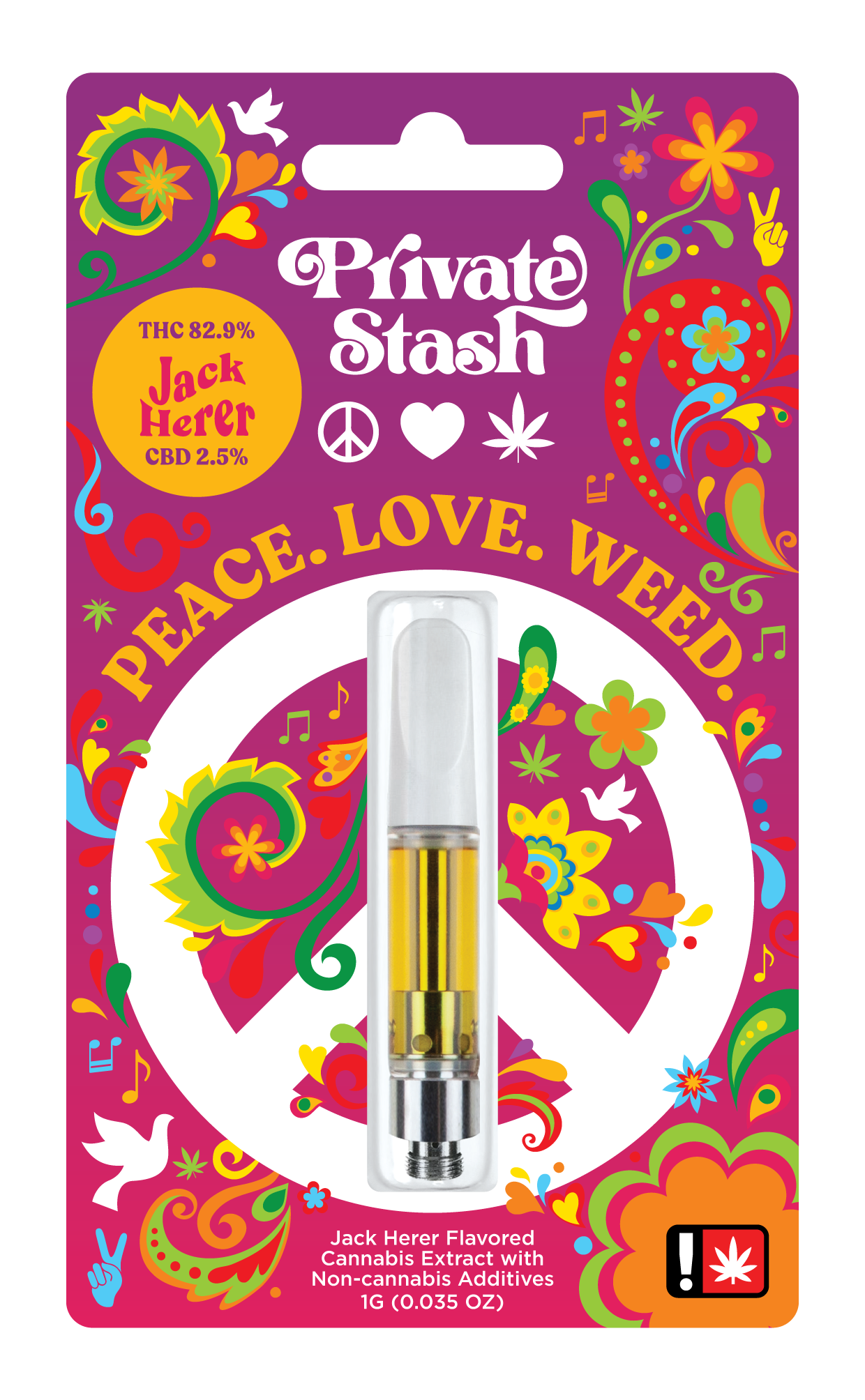 Photograph of product: Private Stash Legacy Line - JACK HERER - Cartridge - - S