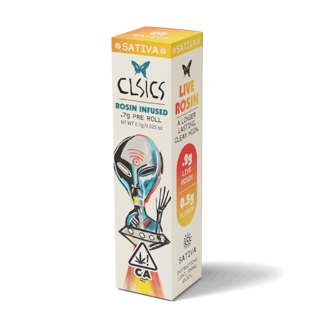 Photograph of product: Blue Crack | .7g Rosin Infused Pre Roll - 