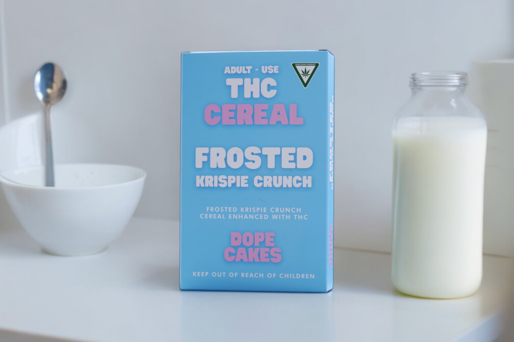 Photograph of Product: DOPE CAKES- FROSTED KRISPIE CRUNCH CEREAL-120MG THC