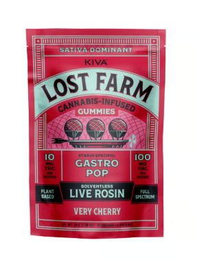 Photograph of product: Very Cherry Gastropop | Live Rosin | 10pk | 100mg