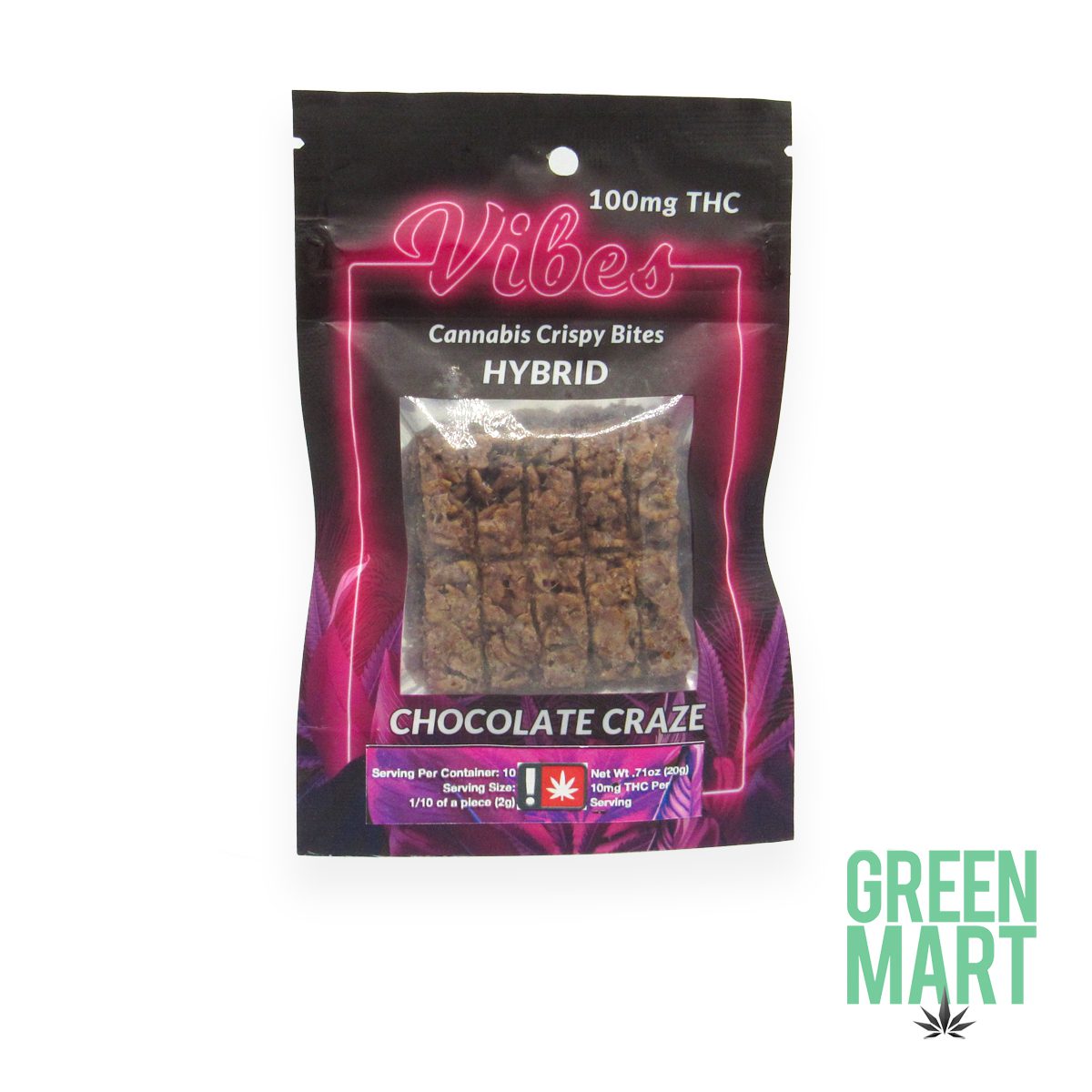 Photograph of product: Vibes | Chocolate Craze Crispy Bite Oui'd