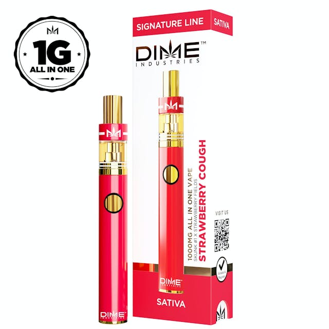 Photograph of product: Strawberry Cough 1000mg All in One Device - 