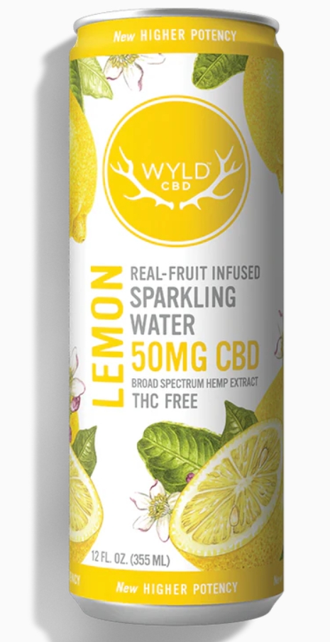 Photograph of product: Wyld CBD - Lemon Sparkling Water