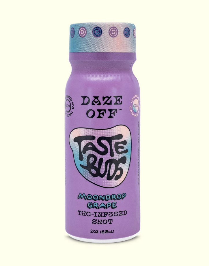 Photograph of product: Daze Off 100mg Bud Shots - Moondrop Grape (2oz)