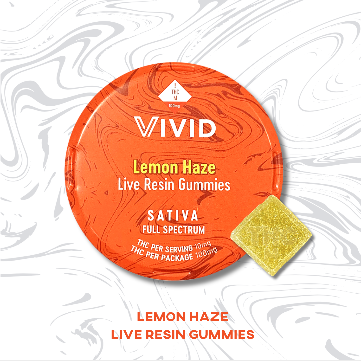 Photograph of product: Lemon Haze Live Resin Gummies | 100mg