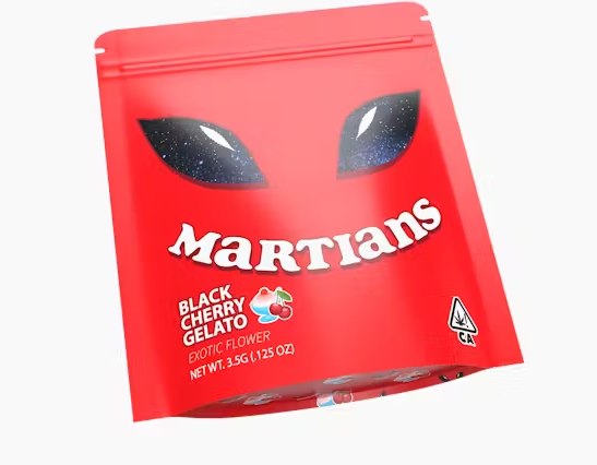 Photograph of product: Martians Black Cherry Gelato Flower 3.5g