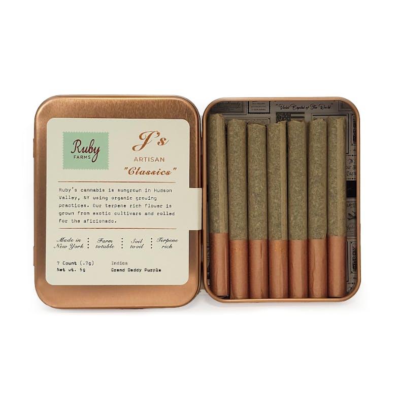 Photograph of Product: Ruby Farms - Grand Daddy Purple 7pk Prerolls - 5g