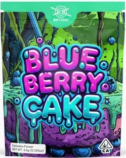 Photograph of Product: Blueberry Cake [H] - Flower - 3.5g