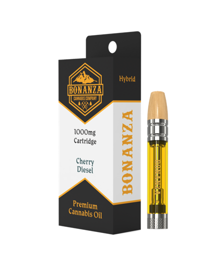Photograph of product: Bonanza | Cherry Diesel | 510 Vape Cartridge 1g