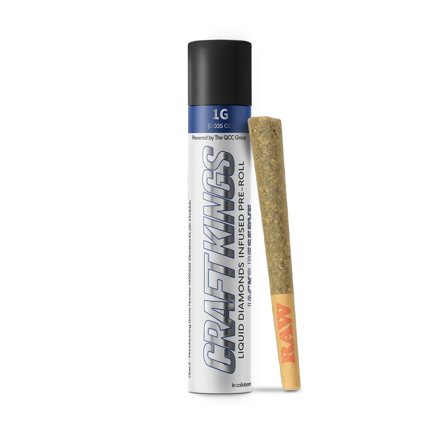 Photograph of product: Craft Kings - Jacks Reserve - Infused Pre-Roll - 1g