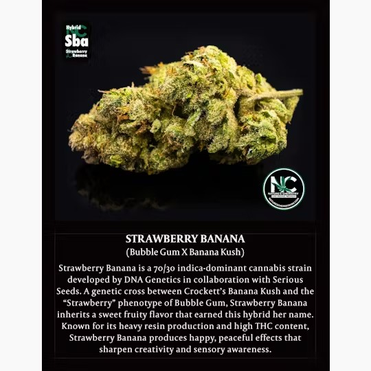 Photograph of product: Natures Chemistry | Flower | Strawberry Banana - 3.5g