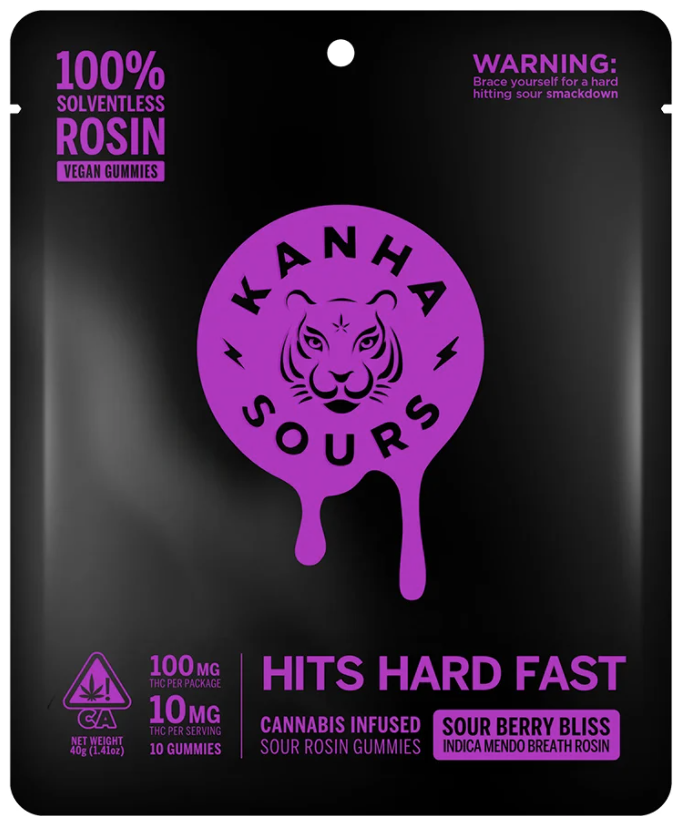 Photograph of product: Sour Berry Bliss Rosin Gummies (10pk)