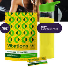 Photograph of product: Beverage - Vibations - Lemon Lime Drink Mix - 100mg (10pk)