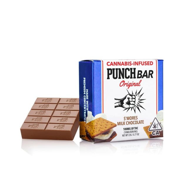 Photograph of product: Punch Edibles - 100mg PunchBar - S'mores Milk Chocolate - 