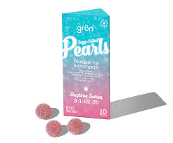 Photograph of product: Gron | 3:1 Blueberry Lemonade Pearls - CBG/TH-oui | 10pk