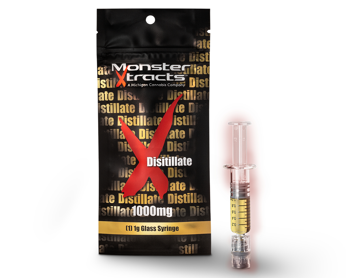 Photograph of product: Concentrate - Monster X - Distillate Syringe - 75.01% TH-oui