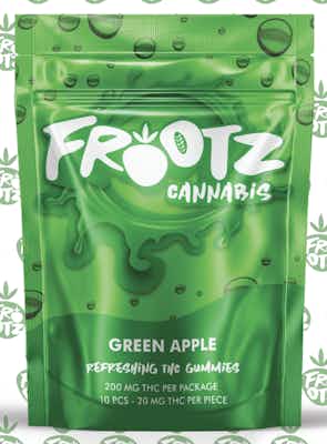 Photograph of product: Frootz | Apple | 200mg | Gummies