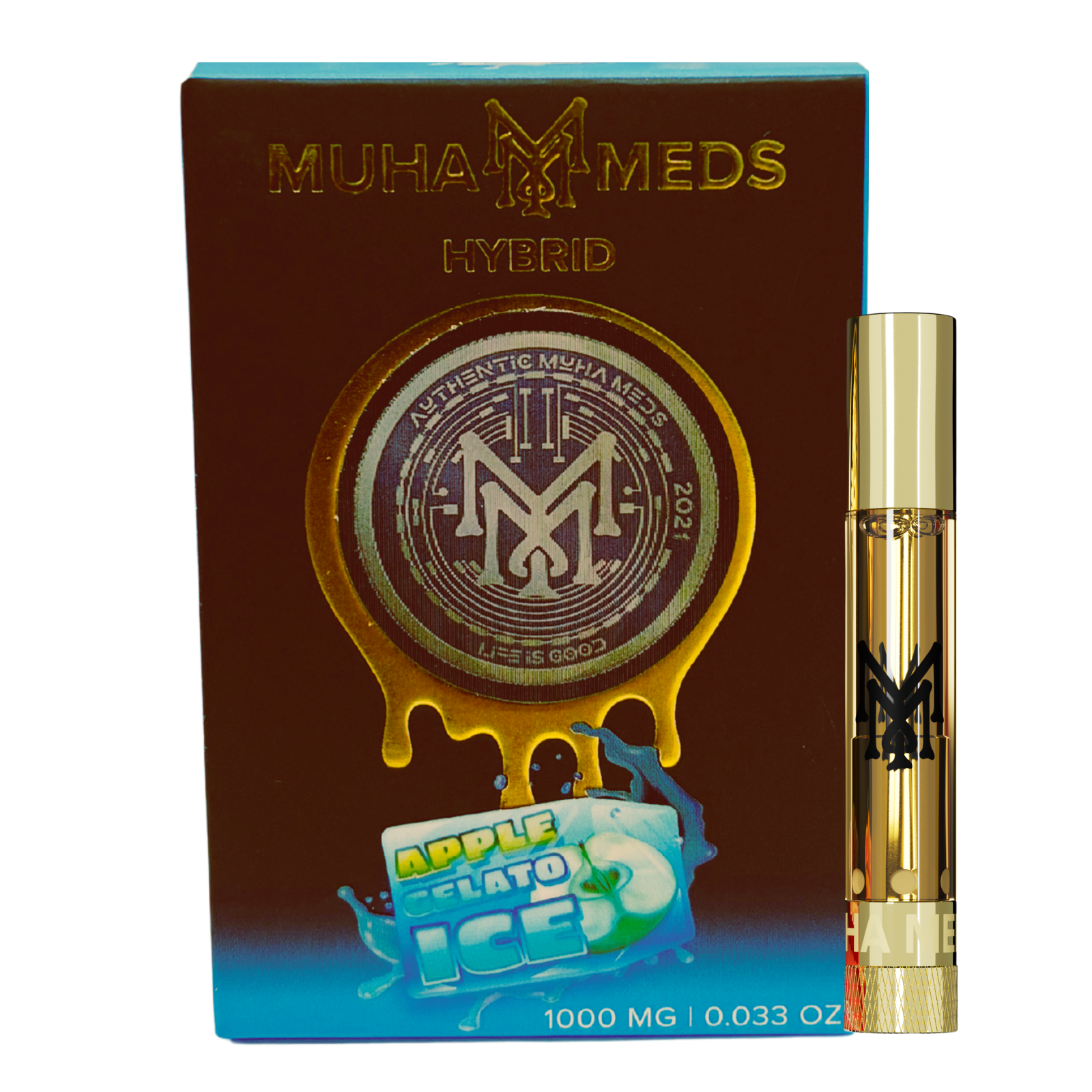 Photograph of product: Muha Meds | Apple Gelato Ice Distillate Cart