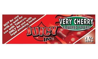Photograph of product: 1 1/4" Very Cherry Rolling Papers | Juicy Jay's