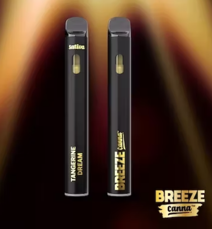 Photograph of product: Tangerine Dream 1g Live Resin All in One Pen by Breeze Canna