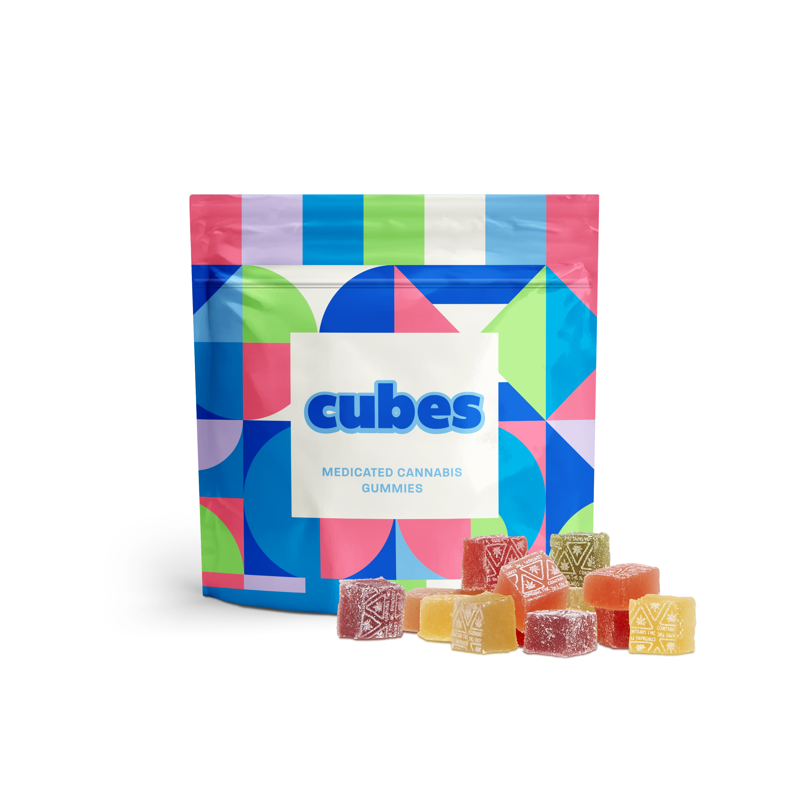 Photograph of product: 5mg Oui'd Cubes ~100 ct