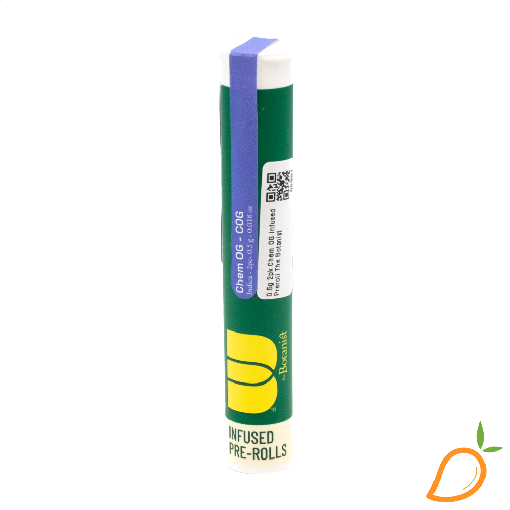 Photograph of product: 0.5g 2pk Chem OG Infused Preroll The Botanist