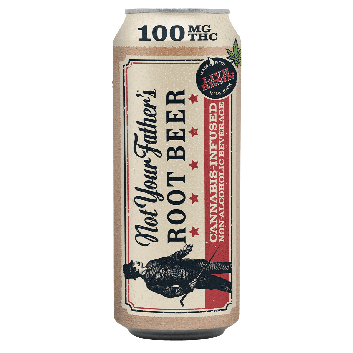 Photograph of product: NOT YOUR FATHER'S - EDIBLE (LIVE RESIN BEVERAGE) 100MG TH-oui - 16 OZ - ROOT BEER