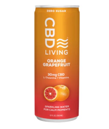 Photograph of product: 30MG Orange Grapefruit CBD Sparkling Water - 