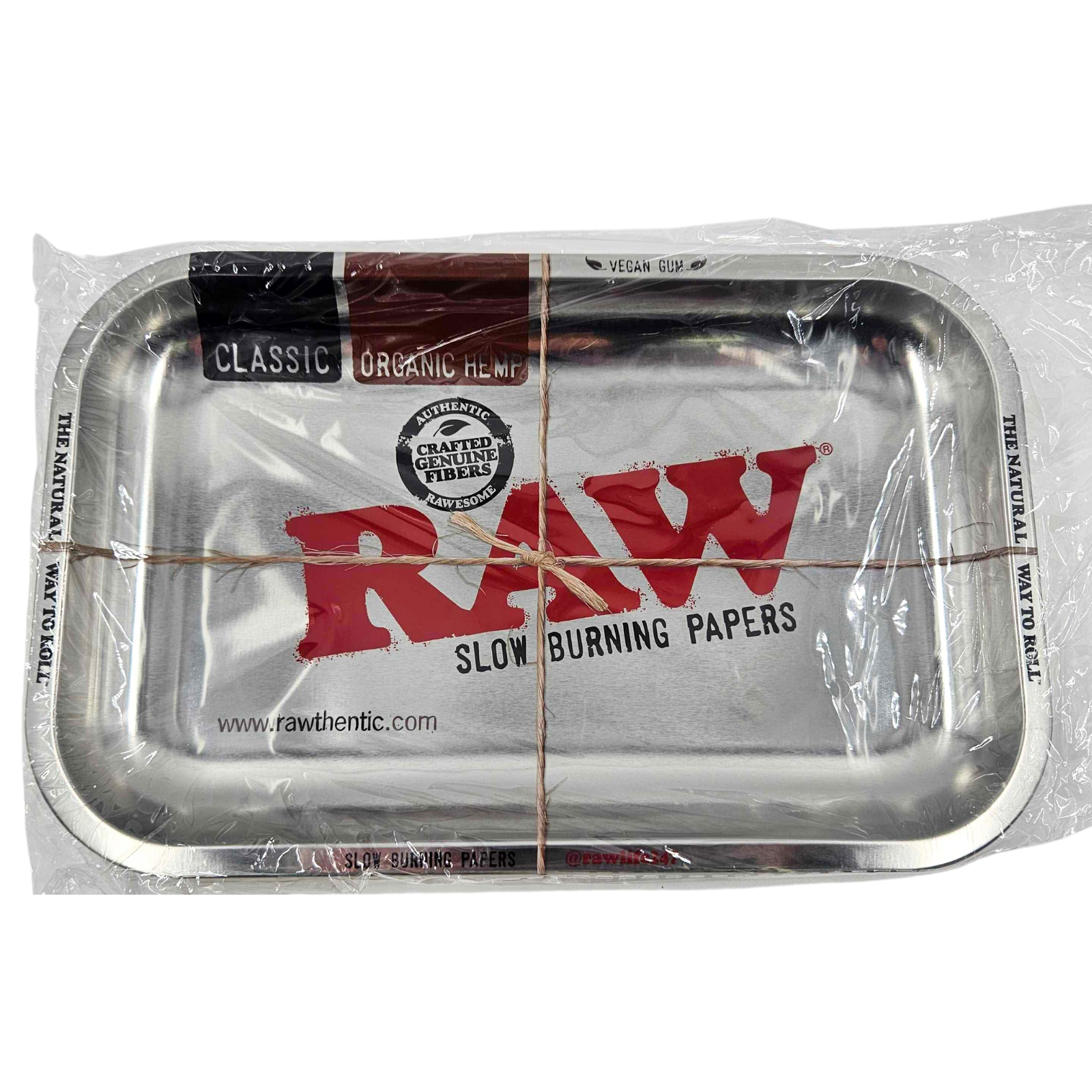 Photograph of product: RAW | Accessory | Rolling Tray | Silver Metallic