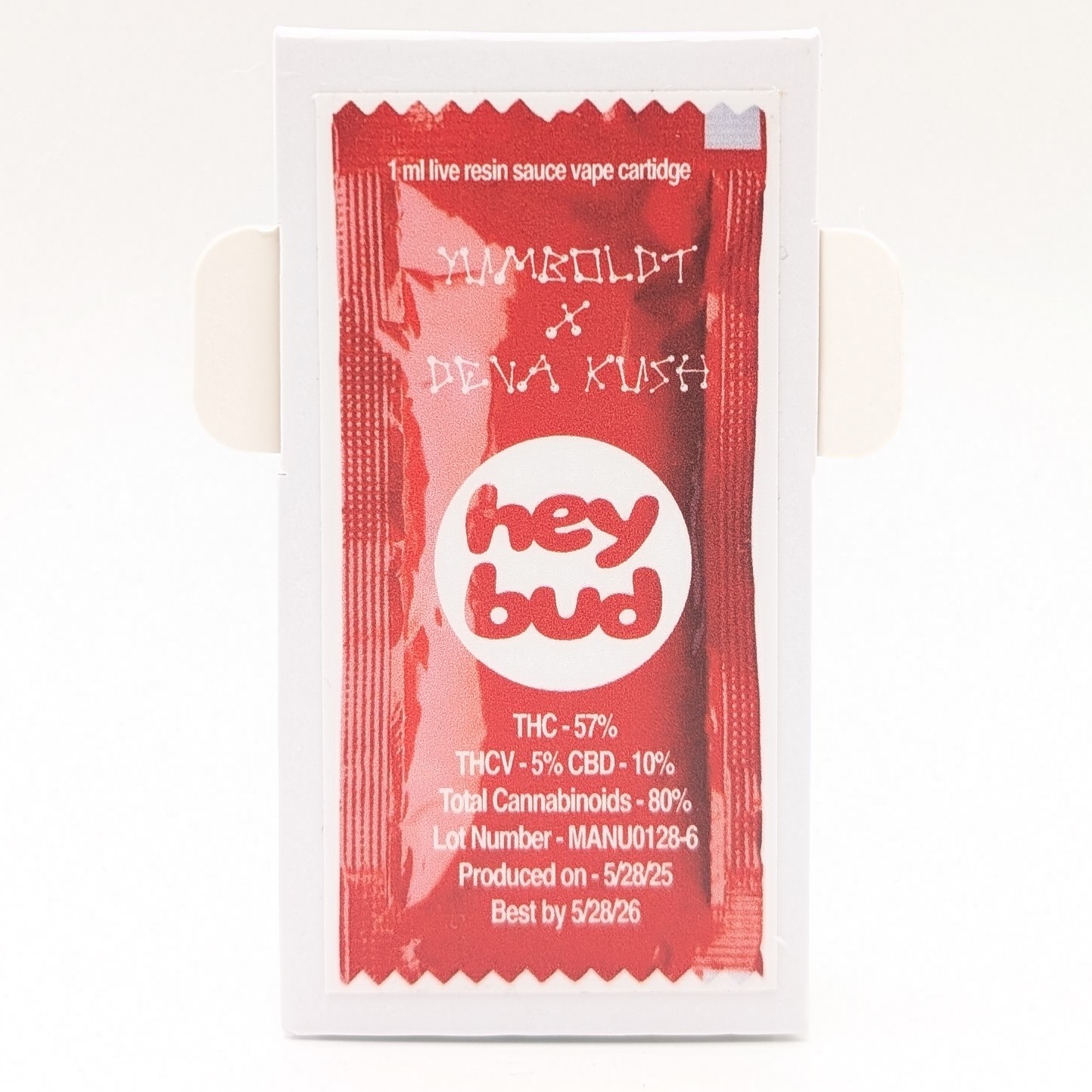 Photograph of product: Yumboldt x Deva Kush 1g Sauce Cart