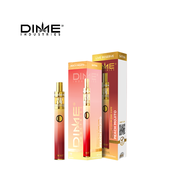 Photograph of product: PEACH MOJITO 1G LIVE RESIN ALL IN ONE