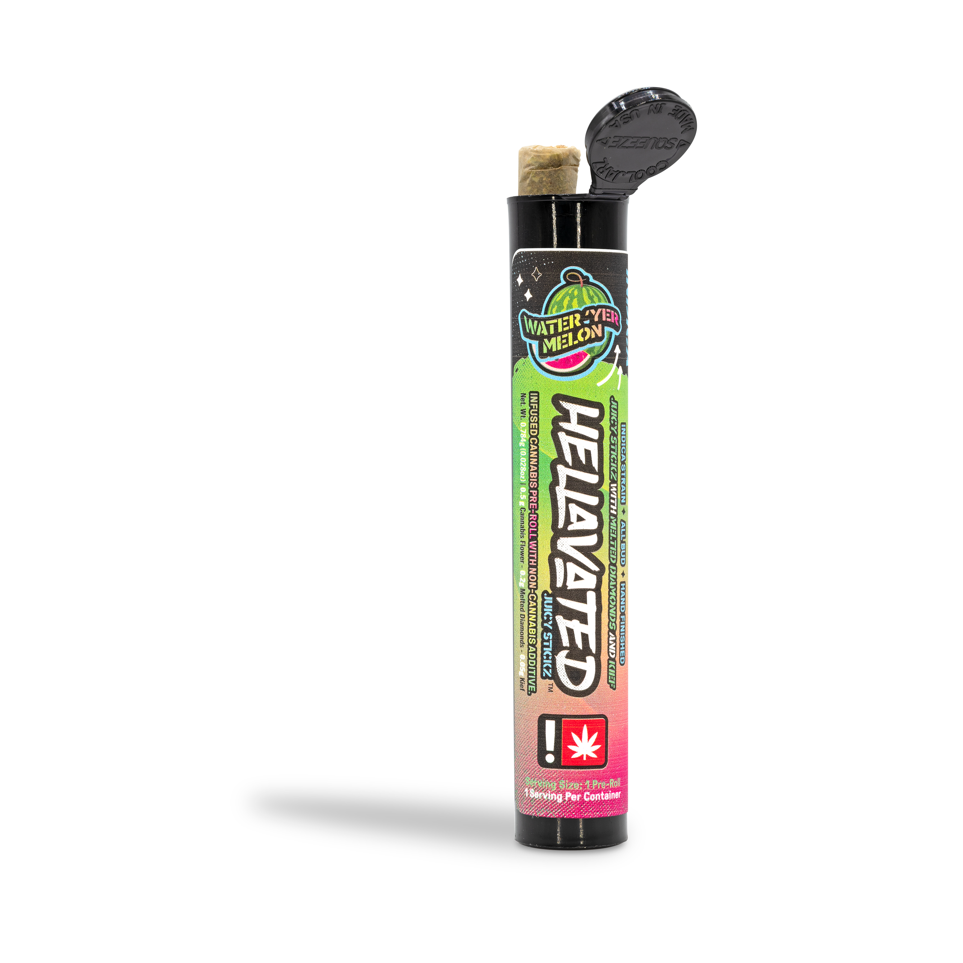 Photograph of product: Hellavated - Water'yer Melon Infused Preroll