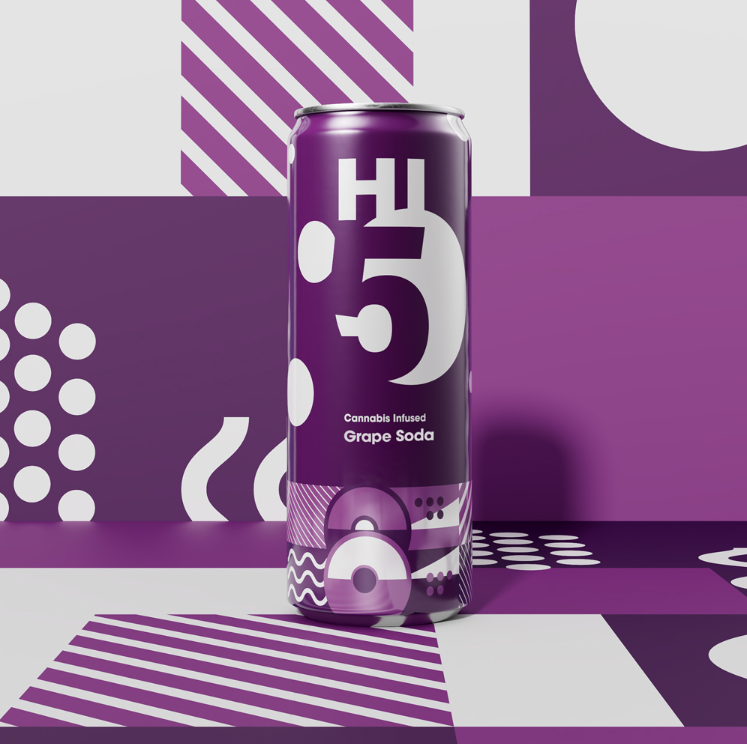 Photograph of product: Hi5 Soda - Grape - 4pk