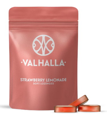 Photograph of product: VALHALLA - Strawberry Lemonade Edibles Soft Lozenges 10pk/100mg [S]