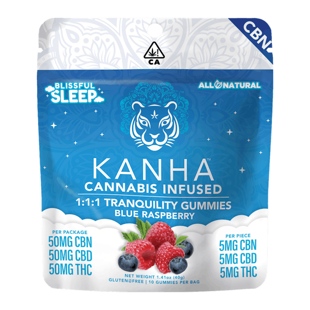 Photograph of product: Tranquility 1:1:1 Gummy 150mg - 