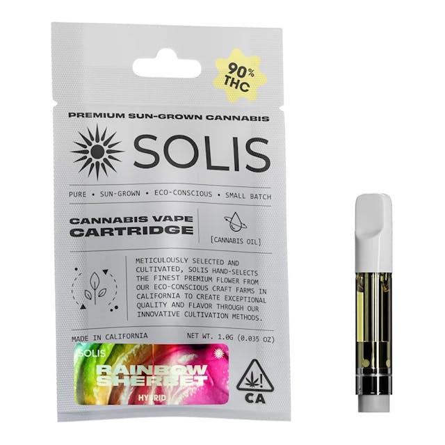 Photograph of product: Rainbow Sherbert - 1g Cartridge - 